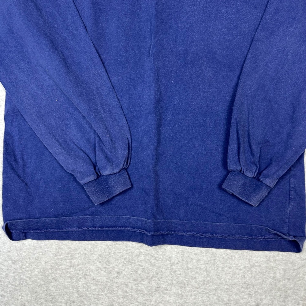 Vintage Izod Lacoste Mens Navy Blue Turtleneck Sweater Cotton Made in USA Large - Picture 3 of 9